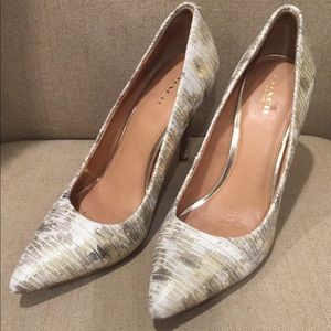 Coach snake skin high heels